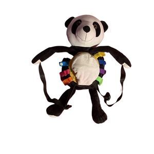Buckle toys bear activity backpack stuffed animal learning activity